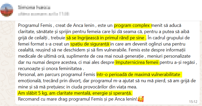 Recenzie consultație online 6